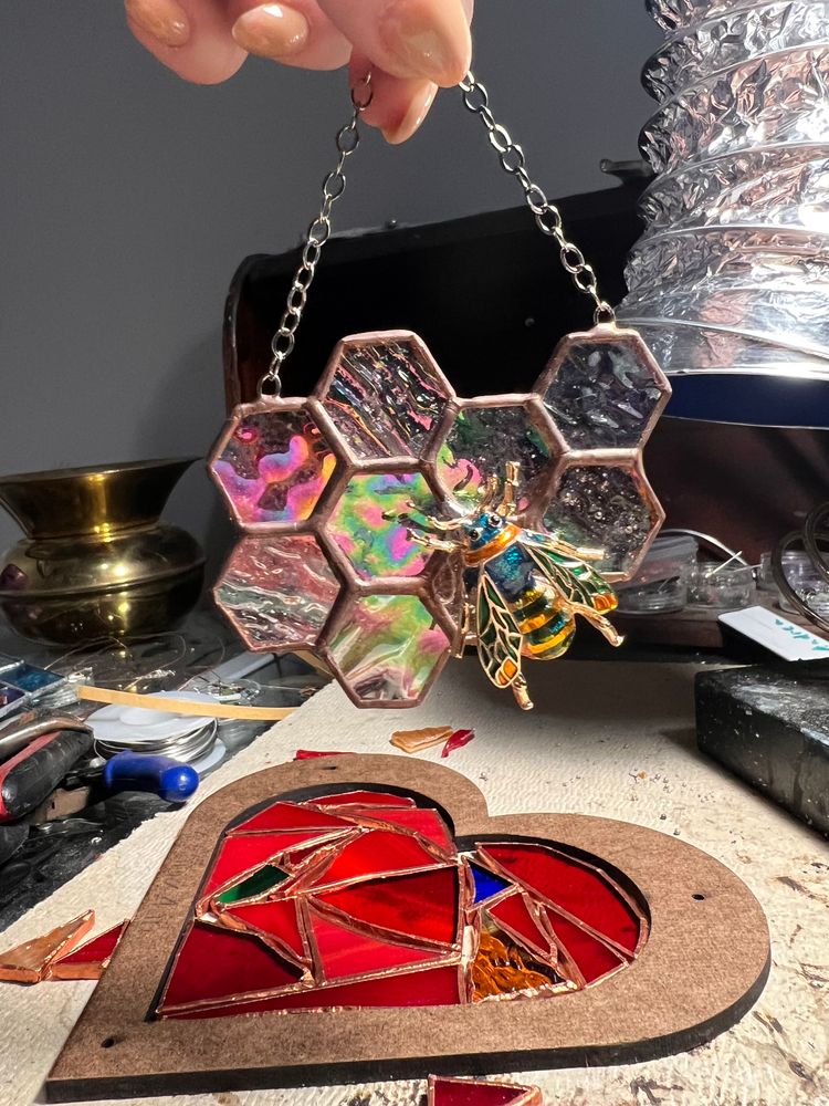 Available - Stained Glass Honeycomb